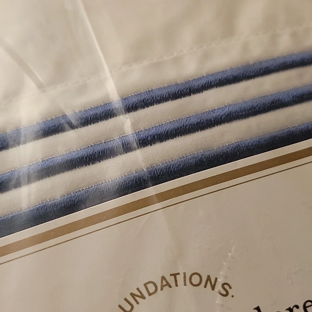 Pottery Barn Set of 2 Grand Embroidered Sham Standard Size NEW IN PACKAGE